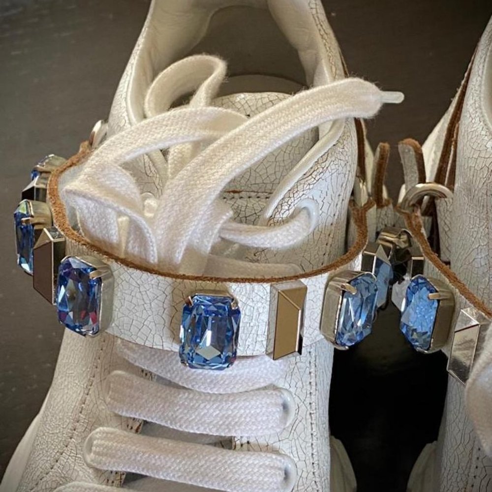 Miu Miu crystal embellished sneakers - Picture 3 of 8